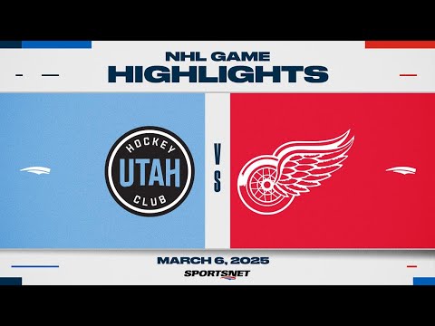 NHL Highlights | Utah HC vs. Red Wings - March 6, 2025