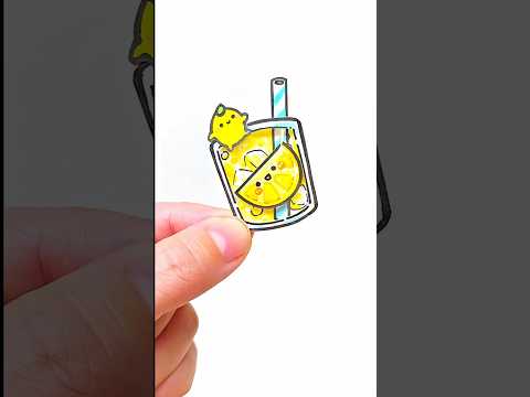 레몬에이드 초미니 <strong>노트</strong> 만들기 #paperdiy  #shorts #diy #종이놀이