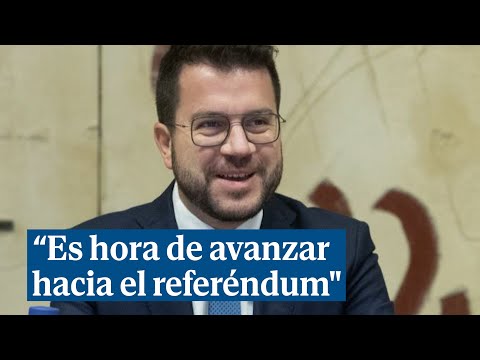 Pere Aragonès: Una vez alcanzada la amnistía, es hora de avanzar hacia el referéndum