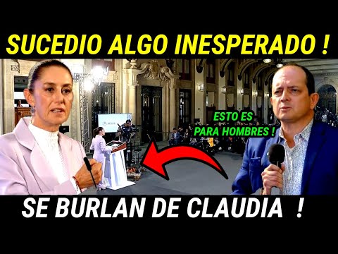 ULTIMA HORA ! EN SU PROPIA CARA EN PLENA MAÑANERA PONEN A CLAUDIA A SUDAR, MEXICO HOY