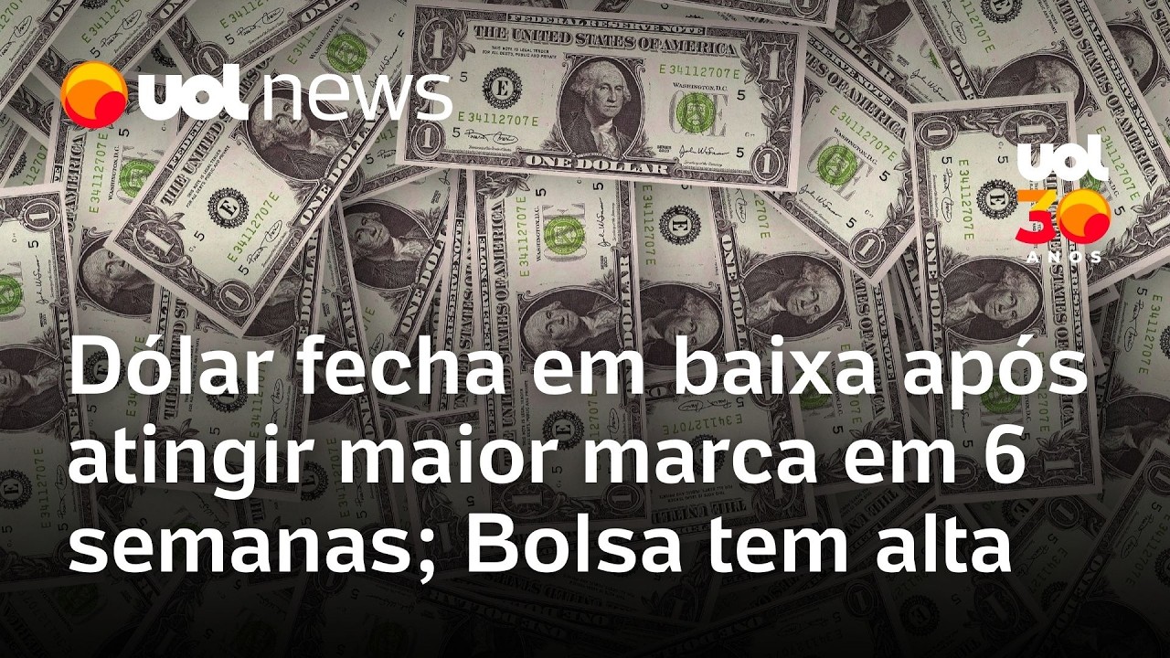 Dólar fecha em baixa, a R$ 5,21, após atingir maior marca em 6 semanas; Bolsa tem alta