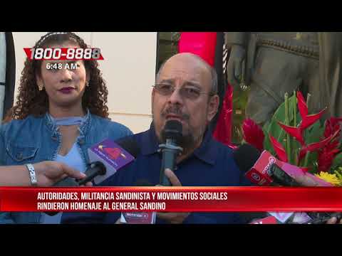 Realizan solemne homenaje al General Sandino - Nicaragua