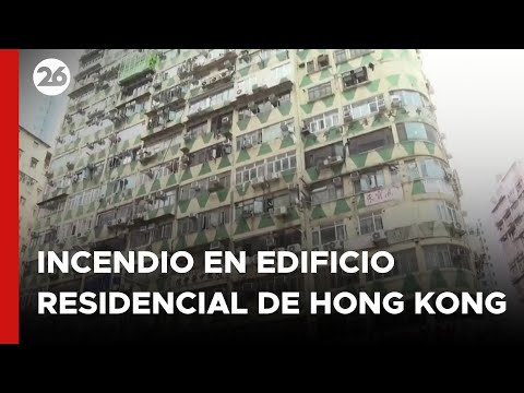 HONG KONG | Un incendio en un edificio residencial dejó 5 fallecidos y 19 heridos