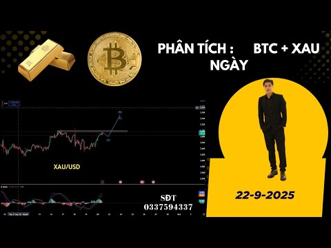 Phân tích xu hướng giá VÀNG ,BTC hôm nay 22-9-2025