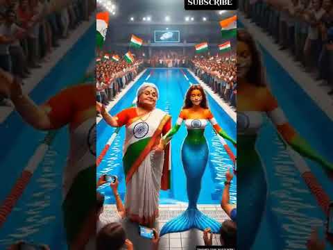 🇮🇳 India vs Pakistan 🇵🇰 | mermaid's  swimming chalenge 🧜🏻💦 | who will win ?
