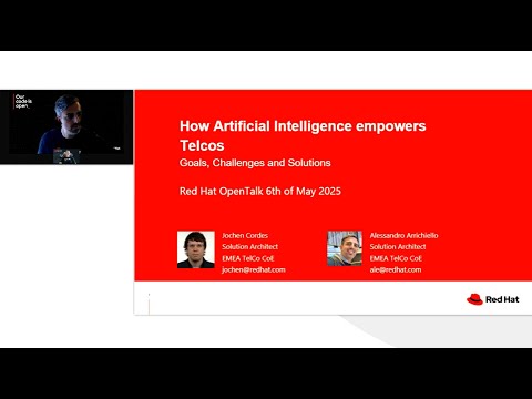 Red Hat Open Talks | How Artificial Intelligence empowers Telcos - Goals, Challenges and Solutions
