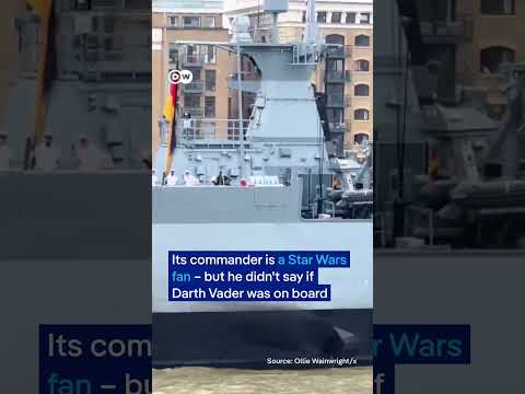 German warship blasts Imperial March in London | DW News