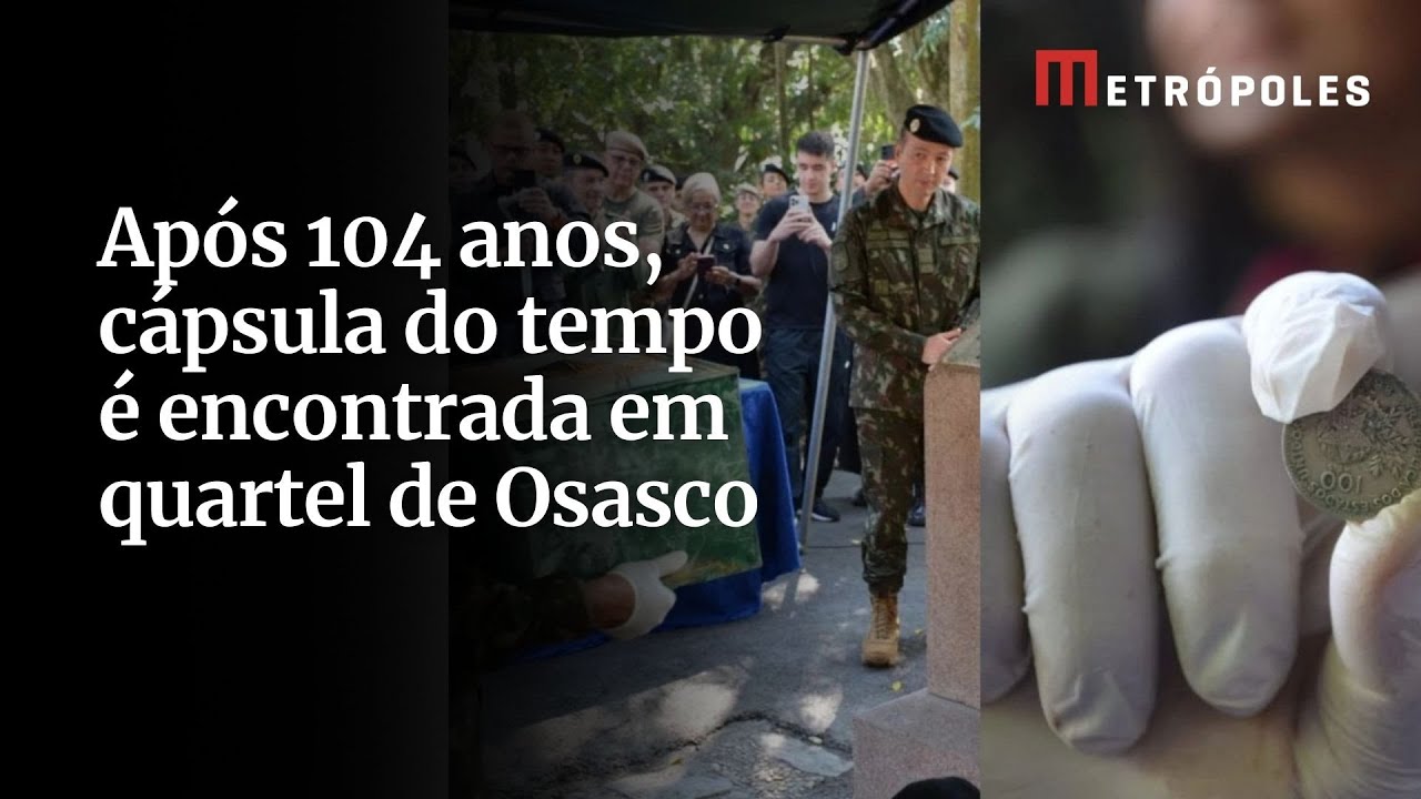Após 104 anos cápsula do tempo é encontrada em quartel de Osasco