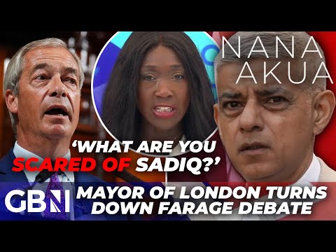 Sadiq Khan 'running scared' of Nigel Farage after London Mayor turns down debate on 'lawless London'