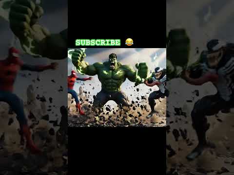 hulk va venom spidermen #youtubeshorts #funnycartoo #animatedcartoon #viral #hulk #venom #spiderman