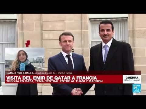 Informe desde París: emir de Qatar visita Francia para hablar de una tregua en Gaza • FRANCE 24