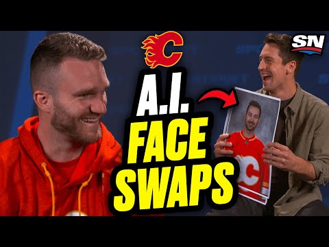 Calgary Flames Guess A.I. Face Mashups