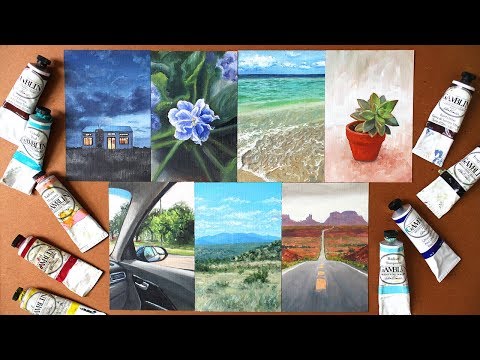 Oiltober Week 3 | Painting Every Day  | 7 Paintings in 7 Days
