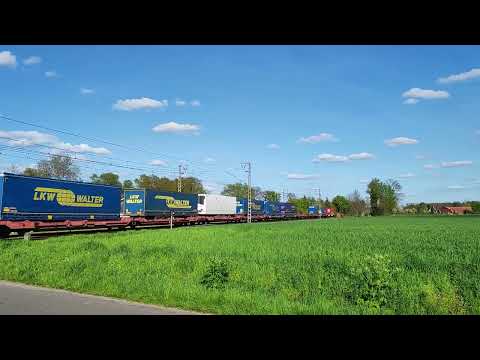 Quelques trains à la frontière de Bad Bentheim (30/04/23)