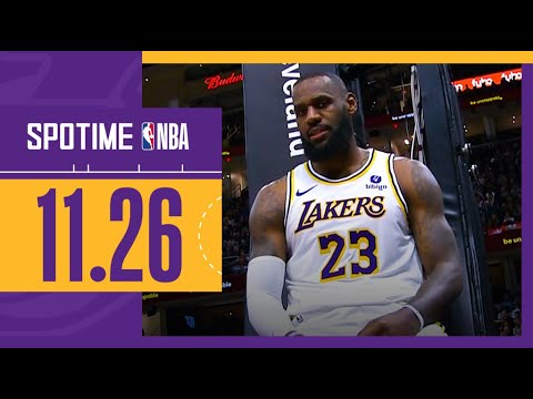 [SPOTIME NBA] LA 레이커스 vs 클리블랜드 주요장면 & TOP5 (11.26)