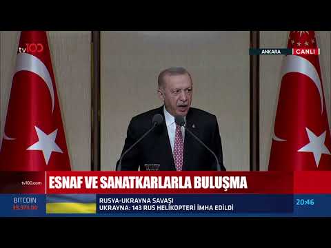 Cumhurbaşkanı Erdoğan Esnaf ve Sanatkarlar Buluşması'nda konuştu