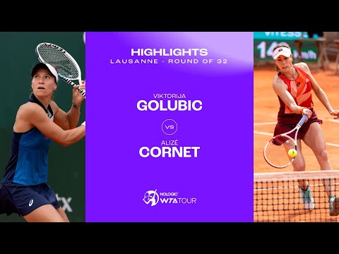 Viktorija Golubic vs. Alizé Cornet | 2023 Lausanne Round of 32 | WTA Match Highlights