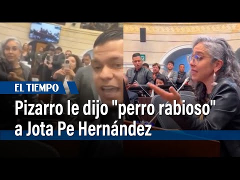 El agarrón entre Jota Pe Hernández y María José Pizarro, quien lo llamó “perro rabioso” | El Tiempo