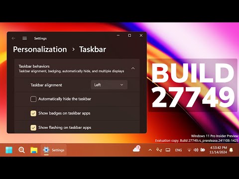 New Windows 11 Build 27749 – New Taskbar Change, New Mouse Pointer Change, and Fixes (Canary)