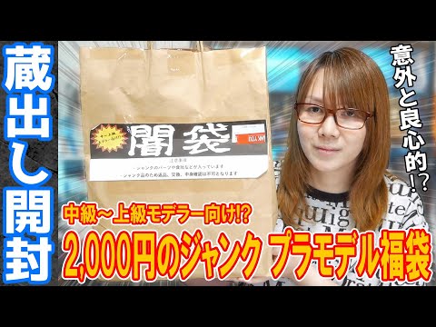 【福袋】秋葉原からの挑戦状!!2,000円のジャンクプラモデル福袋(闇袋)・開封【蔵出し】