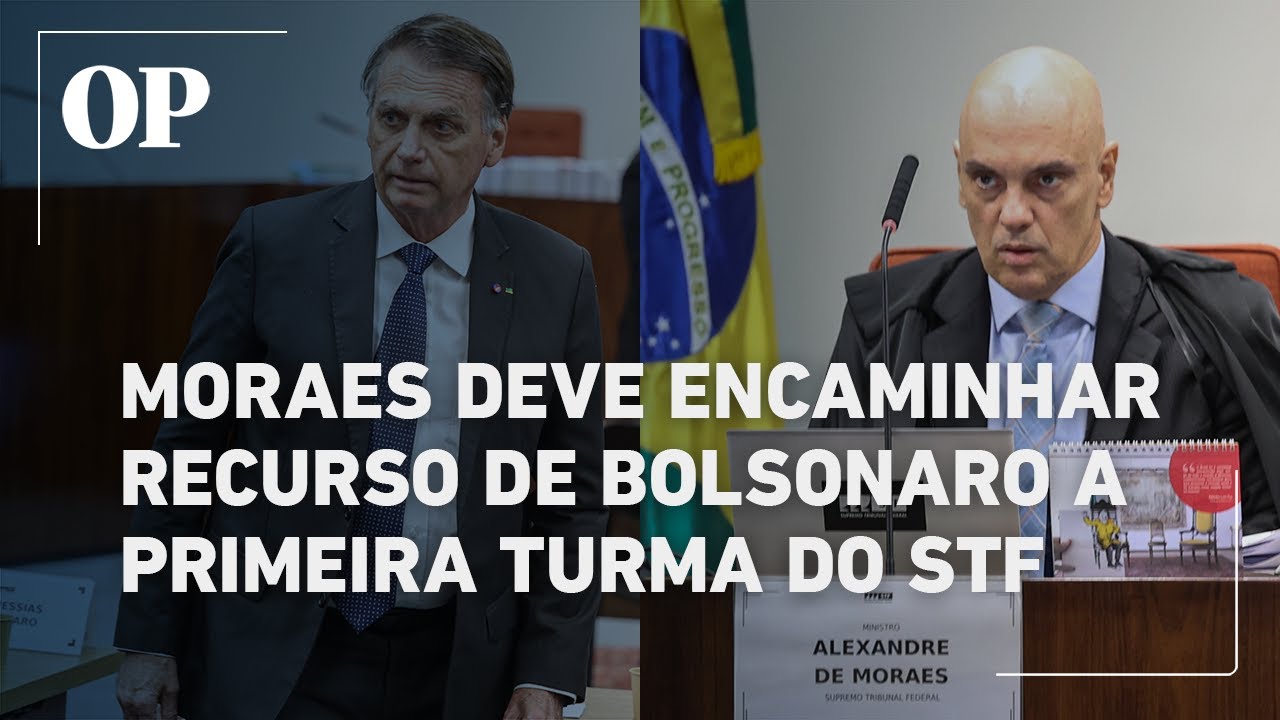 Alexandre de Moraes levará recurso de Bolsonaro contra prisão domiciliar a Primeira Turma do STF