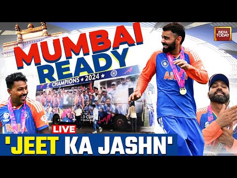 Victory Parade LIVE: Team India T20 World Cup Victory Parade | Team India Arrives At Mumbai Airport