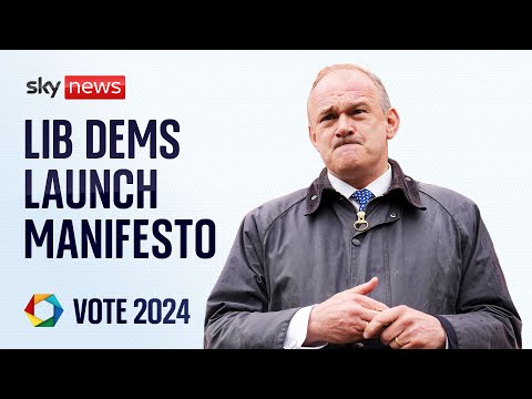 Watch live: Lib Dems launch manifesto with £9bn NHS pledge