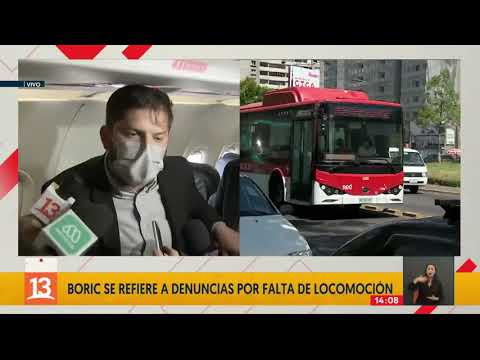 Boric pide al Gobierno solución inmediata a falta de buses en Santiago