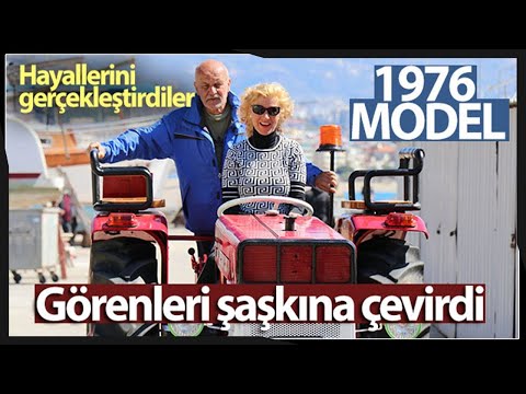 Alman Çift, 1976 Model Traktöre Aldığı Fiyattan Fazla Masraf Ederek Hayalini Gerçekleştirdi