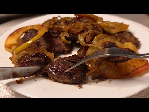 🔥Ресторанна страва за КОПІЙКИ! Ніжна КУРЯЧА ПЕЧІНКА з яблуками та карамелізованою цибулею