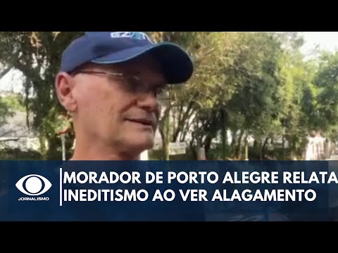 Morador de Porto Alegre relata ineditismo ao ver alagamento | Band Jornalismo
