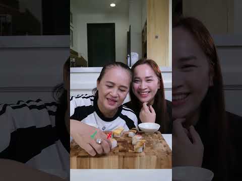 THỬ THÁCH SUSHI ĐỘC, QUÁ DỄ VỚI NGOẠI #ngoaihongmukbang #food #mukbang #asmr