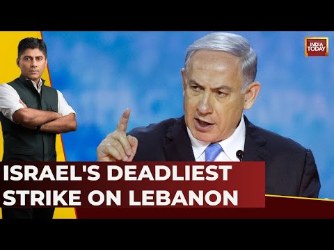 India First with Gaurav Sawant: Israel's Deadliest Strike On Lebanon, Over 585 Killed | India Today