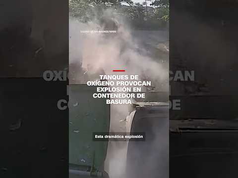 Tanques de oxígeno provocan explosión en contenedor de basura en Milwaukee