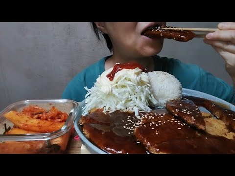[mukbang] 부먹파 모여라! 바삭바삭~경양식 돈가스 먹방 🍽️