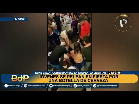 Pacasmayo: jóvenes se pelean en una fiesta por una botella de cerveza