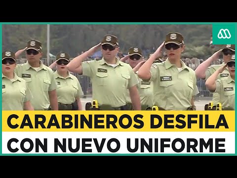 Carabineros desfila con nuevo uniforme institucional en la Parada Militar 2023