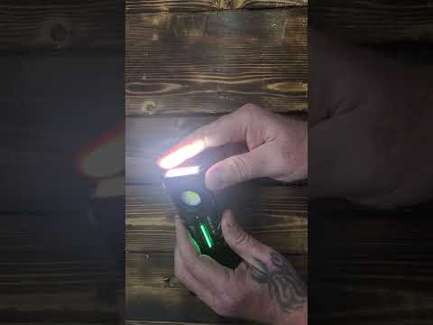 Rechargeable Magnetic EDC Flashlight 2000 Lumens with RGB and UV Lighting