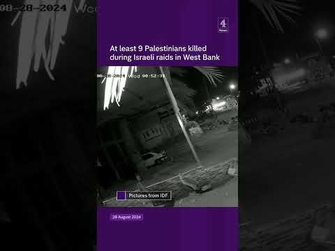 At least 9 Palestinians killed during Israeli raids in West Bank