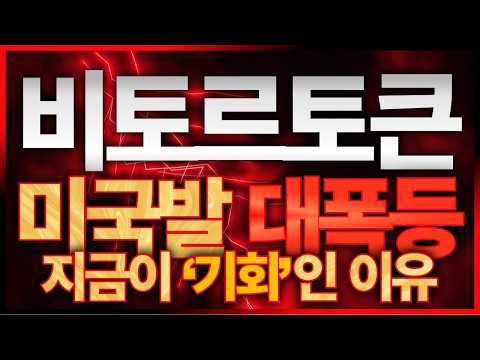 [비토르토큰] 역사적 고점이 보인다!! 세력 극비 일정부터 목표가까지 모두 챙겼습니다
