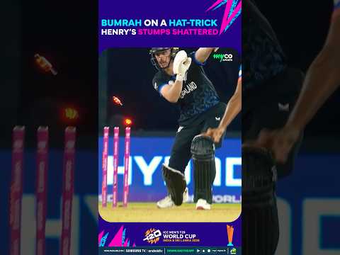 Bumrah on Fire. Henry’s Stumps Go Flying! #youtubeshorts #shorts #cricket