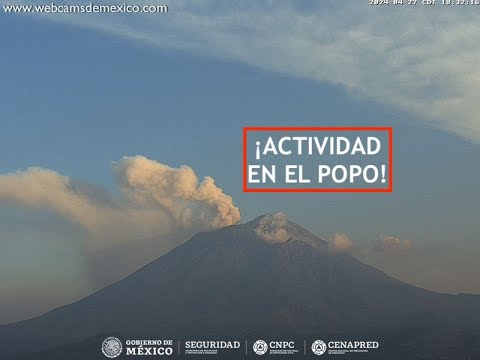 #POPOCATÉPETL | ¡Actividad a la vista! El #Volcán #EnVivo