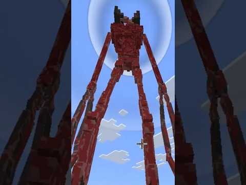 i fought red siren head #minecraft