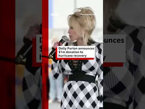 Dolly Parton announces $1m donation to Hurricane Helene recovery. #DollyParton #Helene #US #BBCNews