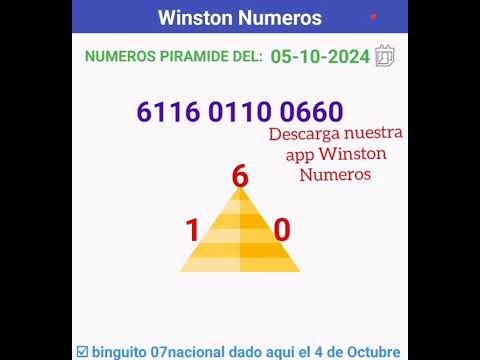 Numeros para hoy 5 de Octubre