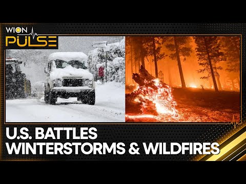 US: Winter Storms Join Forces With Raging Wildfires | World News | WION Pulse