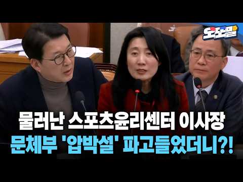 [현장영상] 물러난 스포츠윤리센터 이사장 문체부 '압박설' 파고들었더니?!