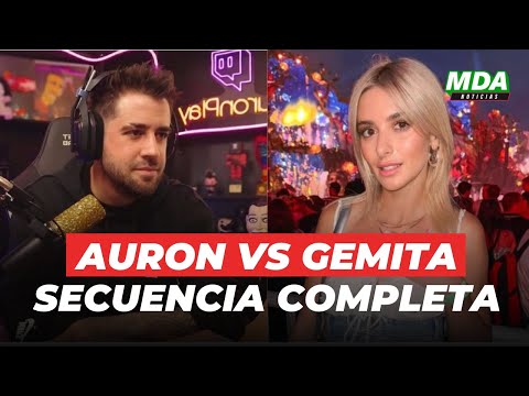 VIDEO COMPLETO del ESCÁNDALO entre GEMITA y AURON