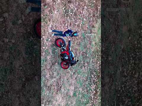 Lonely 💙❄️🍂🏍️ #cbr #honda #dji #air3