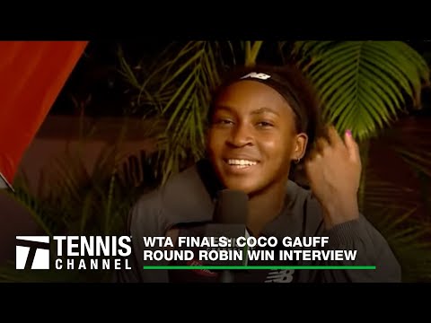 Coco Gauff Gifted Huge Bouquet Of Flowers By Zendaya; WTA Finals RR Win